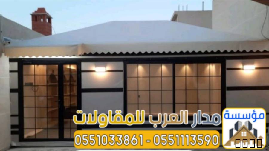 تفصيل خيم زجاج بواجهة